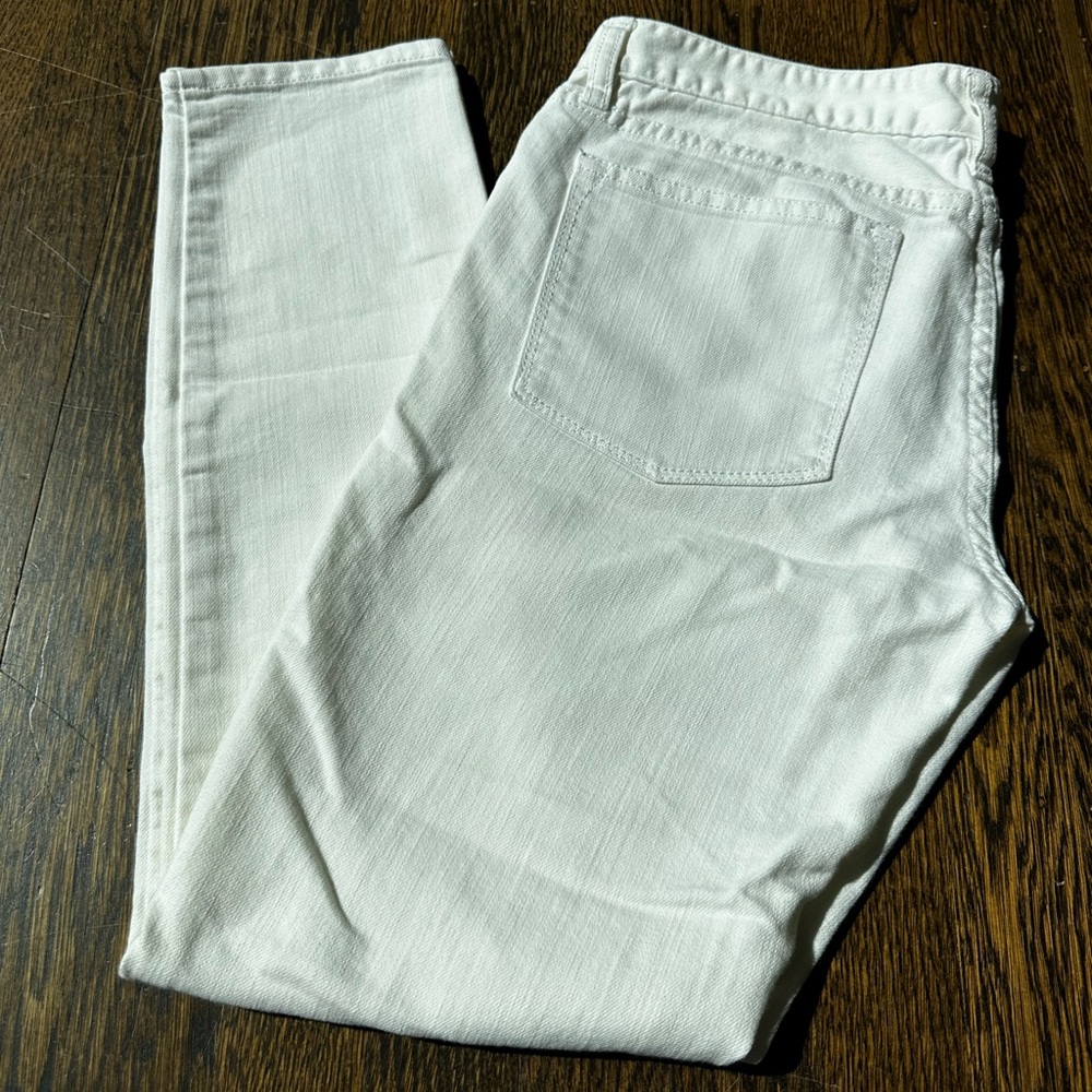 White J Crew Toothpick Jeans